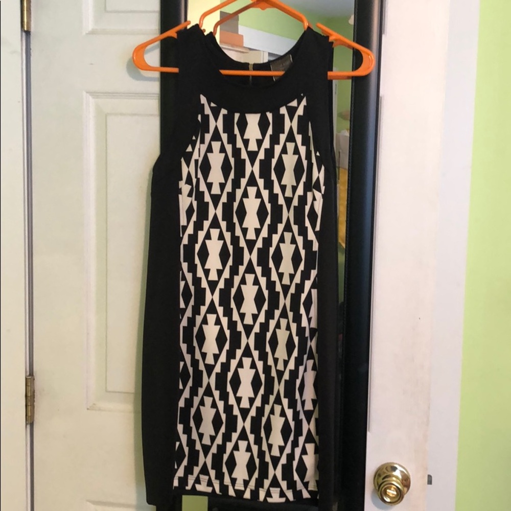 Black and White Aztec Dress